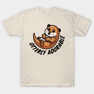 Cute Kawaii Otter Otterly Adorable T-Shirt